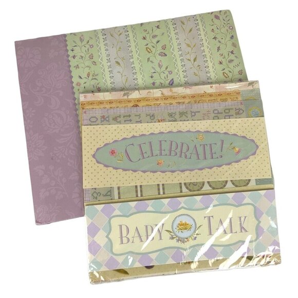 K & Company Brenda Walton 12x12 Scrapbook Kit Chelsea Vine Stripe Recordable - Picture 1 of 9